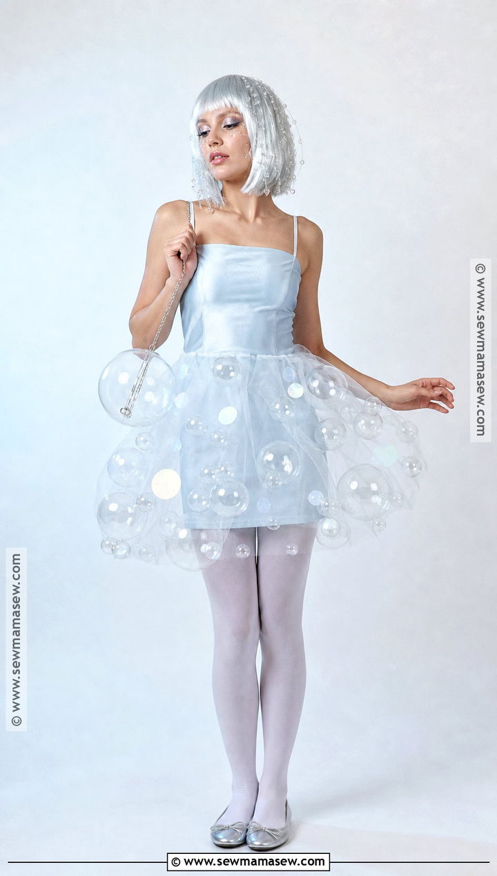 Bubble Costume With Clear Balloon Skirt - 30 under the sea costumes for women
