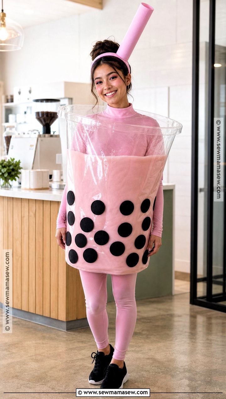 Bubble Tea Costume - 40 original halloween costumes