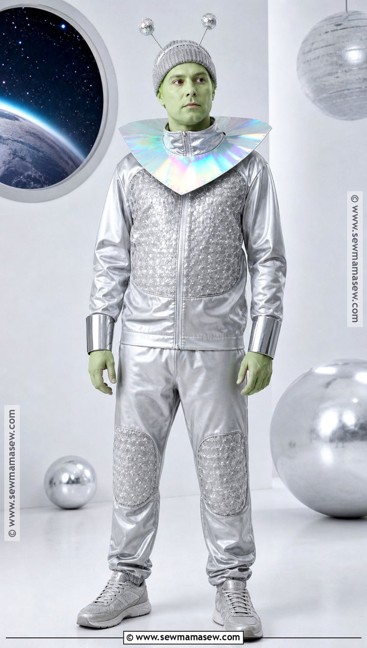 Bubble Wrap Alien Costume - 30 recycled costume ideas for men