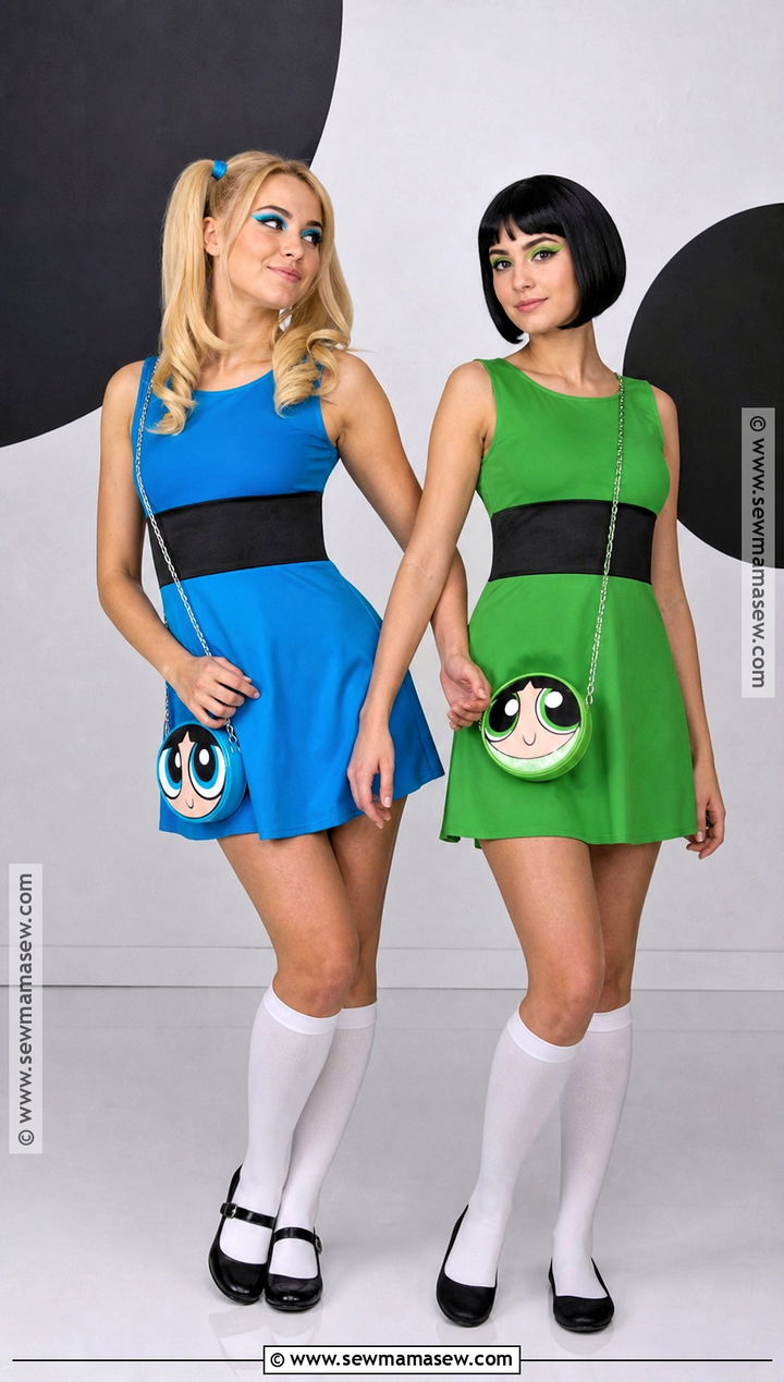 Bubbles And Buttercup Duo Costume - 30 halloween costumes duo for women
