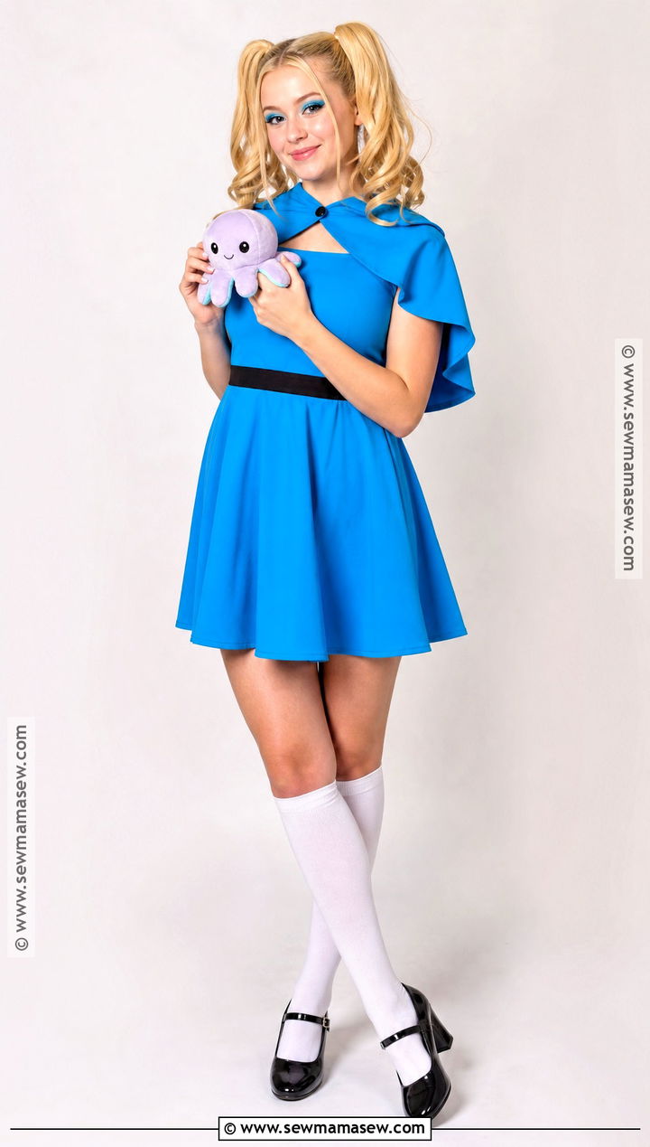 Bubbles Blue Superhero Costume - 40 halloween costumes blonde