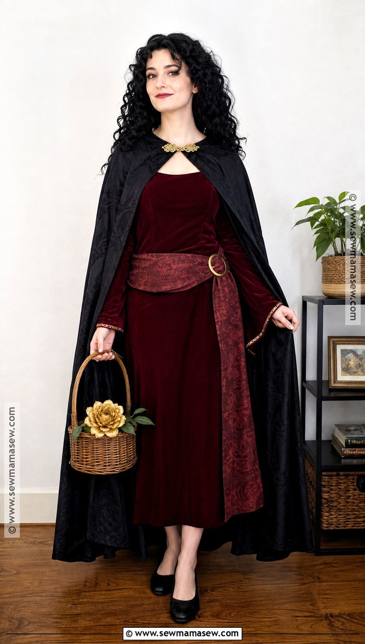 Budget Mother Gothel Costume With Curtain Fabric Cape - 40 mother gothel costume ideas