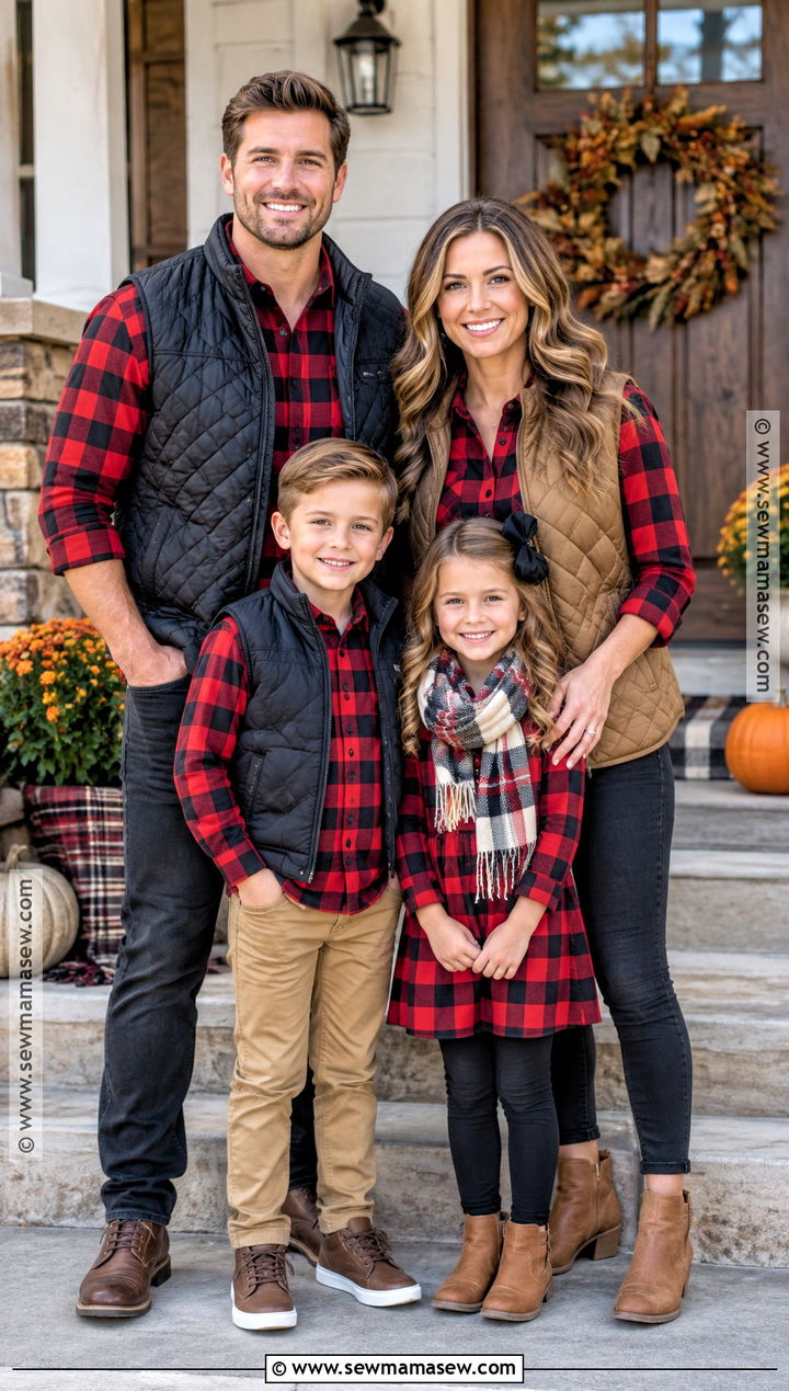 Buffalo Plaid Thanksgiving Shirt Outfit - 20 Thanksgiving Shirts for Family