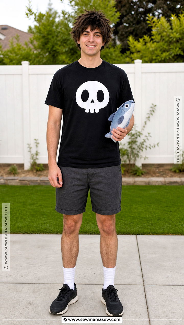 Buford Costume With Skull Shirt - 40 phineas and ferb costume ideas