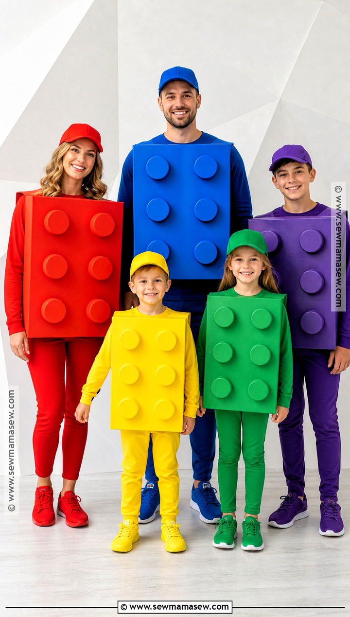 Building Blocks Family Costume - 35 family halloween costume ideas