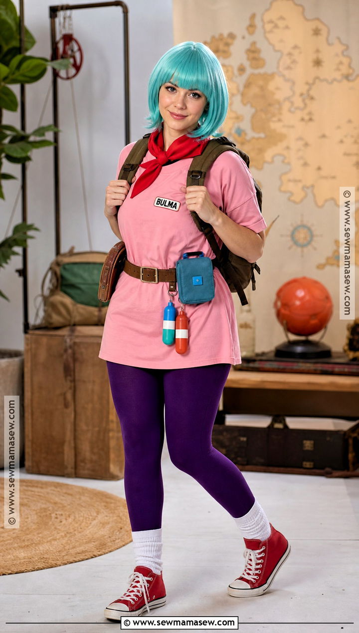Bulma Costume With Turquoise Hair - 30 blue hair costume ideas