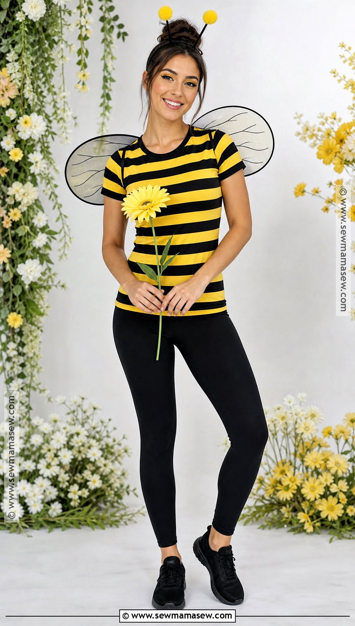 Bumblebee Costume With Striped Top - 30 basic costume ideas
