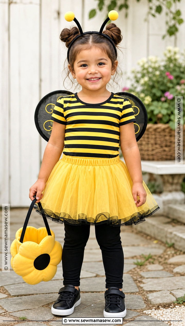 Bumblebee Costume With Tutu And Wings - 30 toddler girl costume ideas