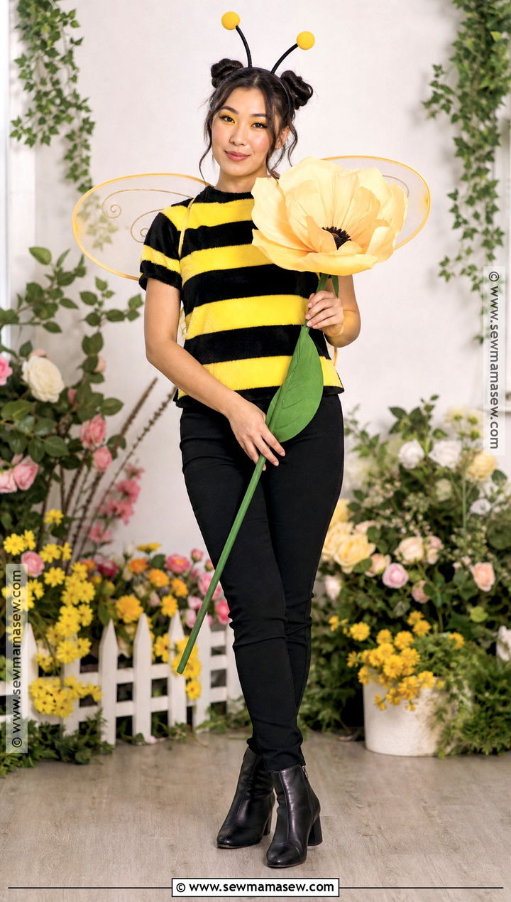 Bumblebee Costume With Yellow And Black Clothes - 30 costume ideas last minute