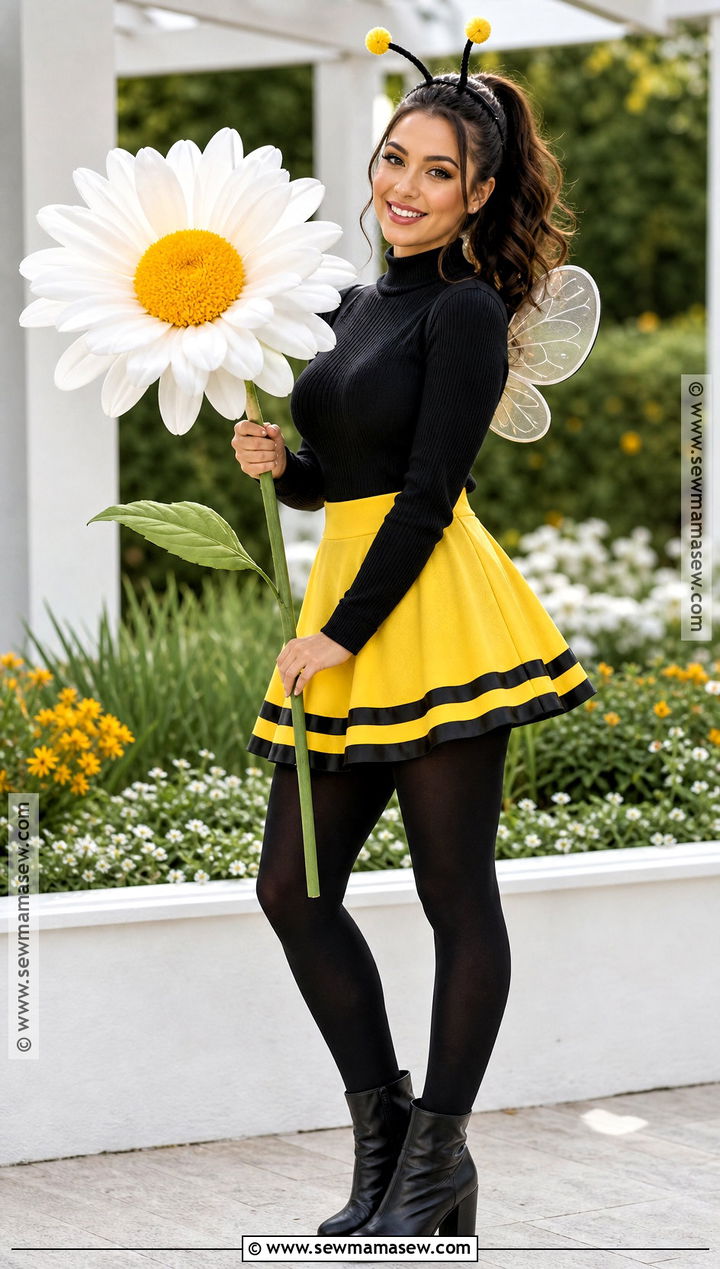 Bumblebee Costume With Yellow Skirt - 35 Halloween Costumes Women Easy