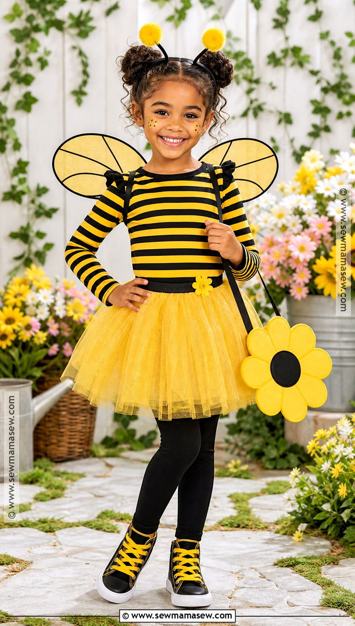 Bumblebee Costume With Yellow Tutu - 40 kids costumes