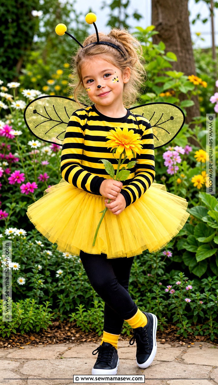 Bumblebee Costume With Yellow Tutu - 45 kids halloween costumes