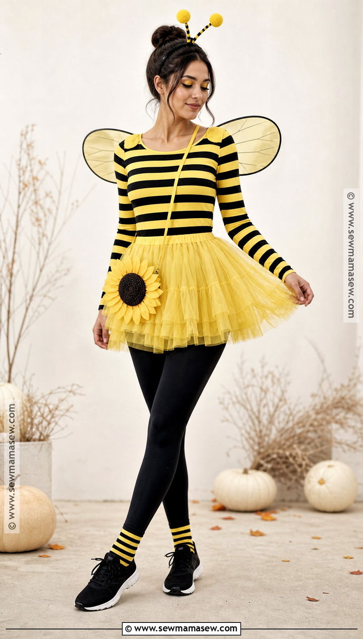 Bumblebee Costume With Yellow Tutu - 50 costume ideas