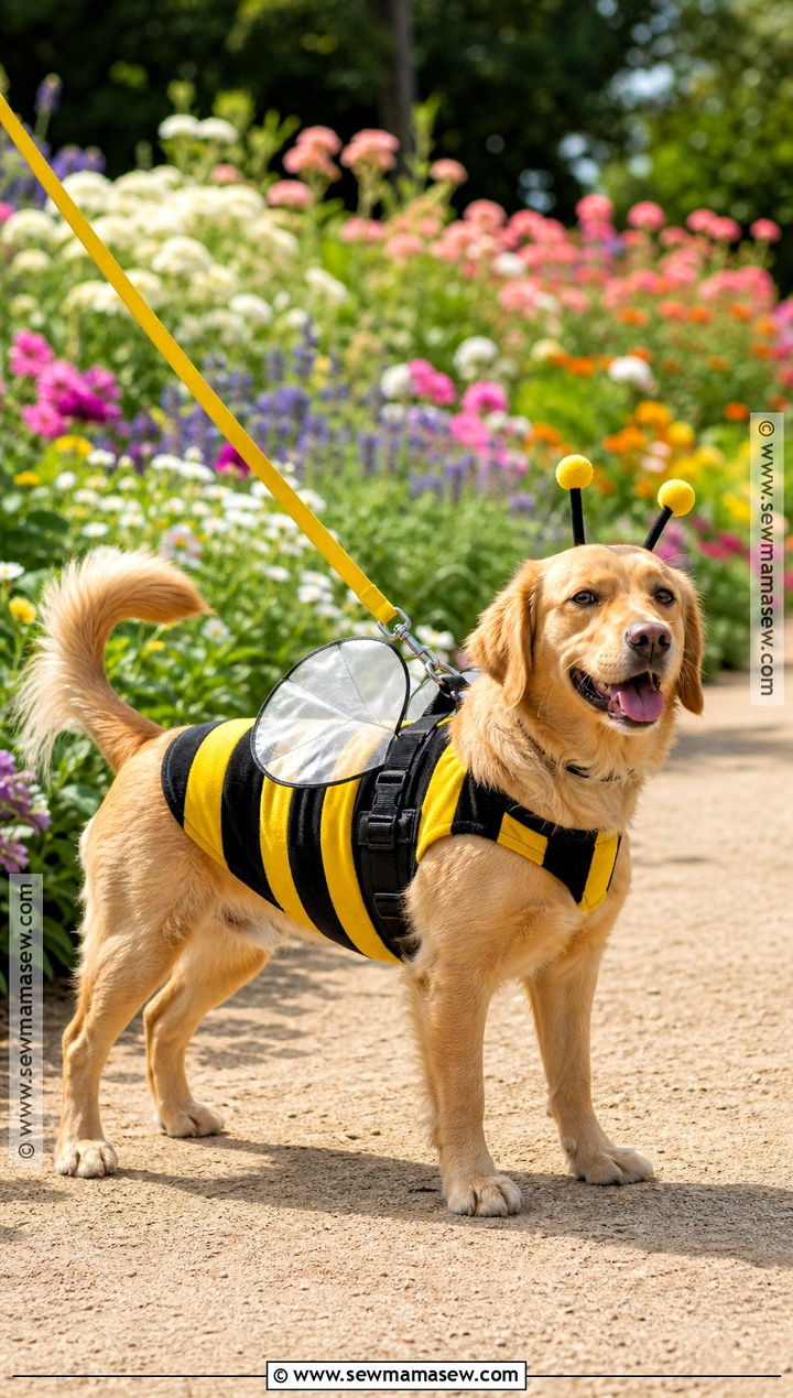 Bumblebee Dog Costume With Soft Wings - 35 dog costume ideas