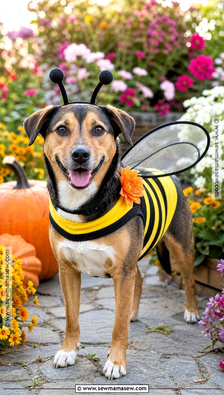 Bumblebee Dog Halloween Costume - 45 dog halloween costumes