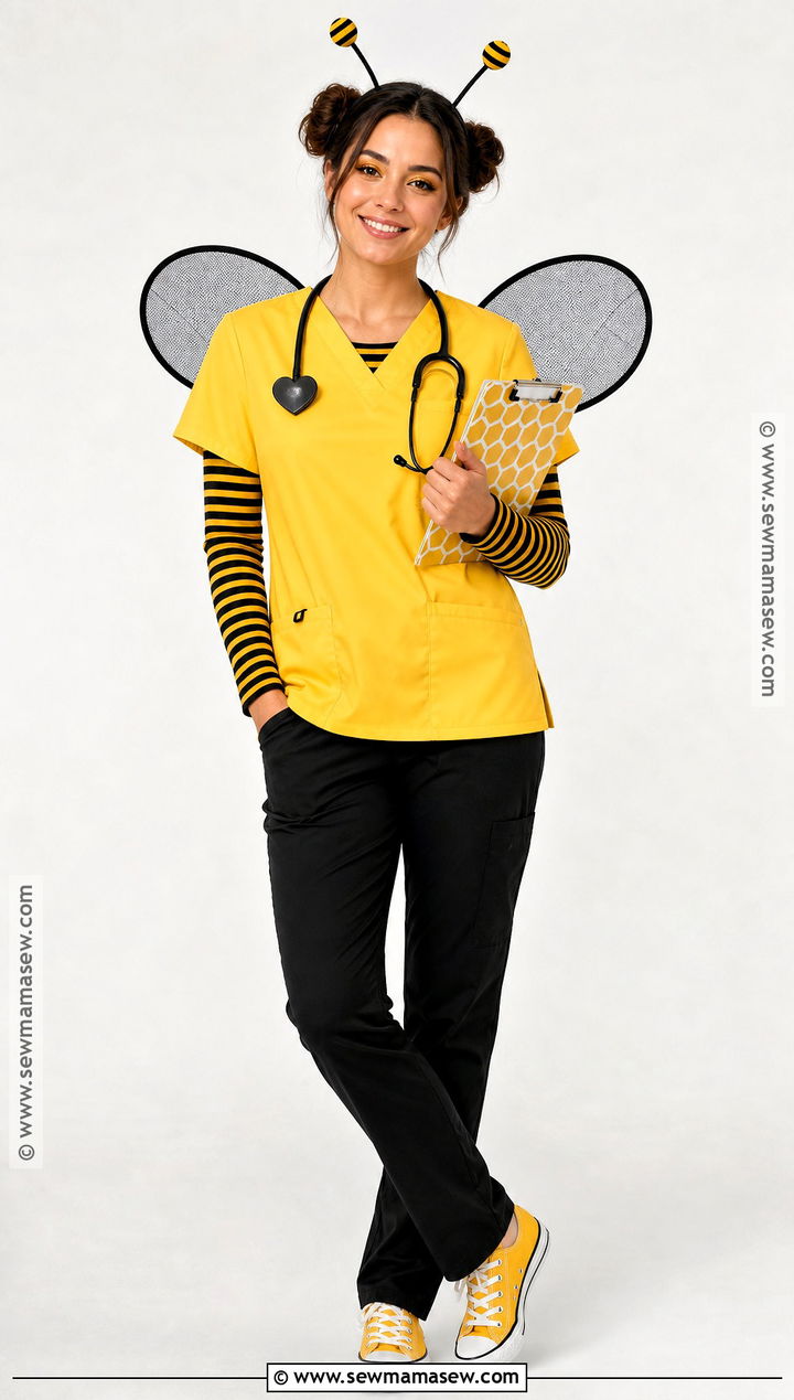 Bumblebee Nurse Costume - 30 nurse outfit halloween ideas