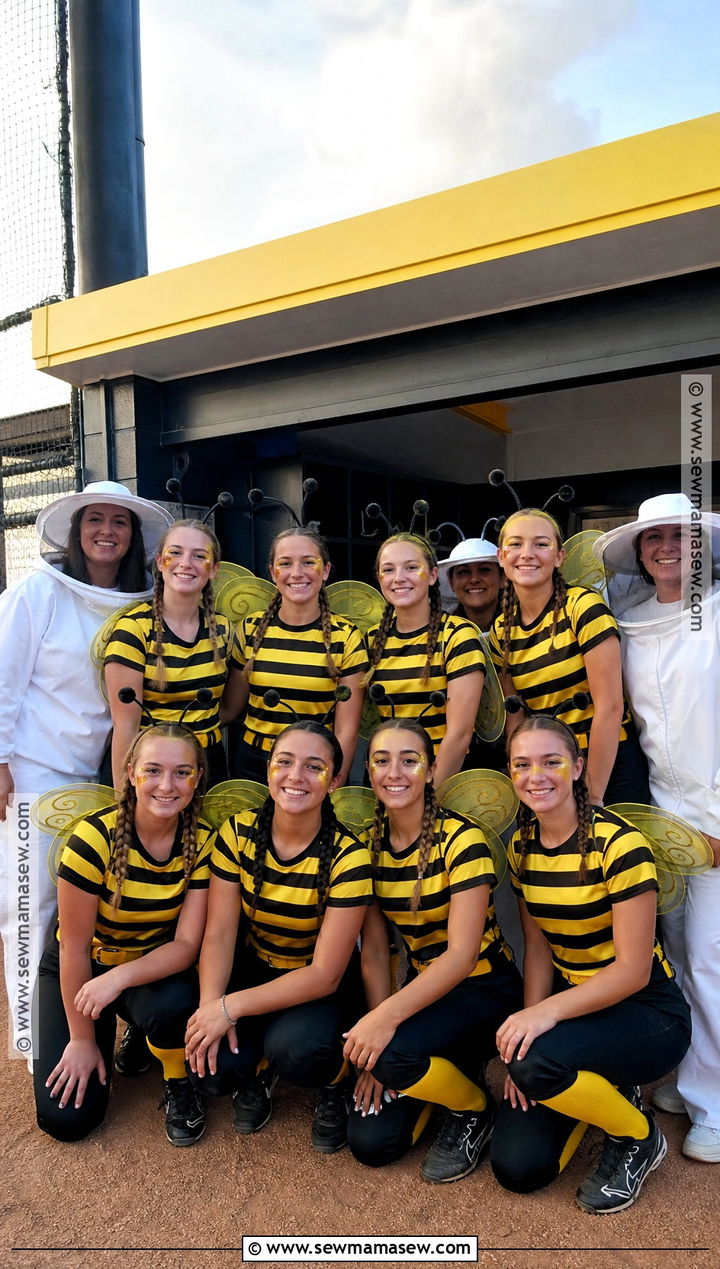 Bumblebee Softball Team Costume - 35 softball team halloween costume ideas