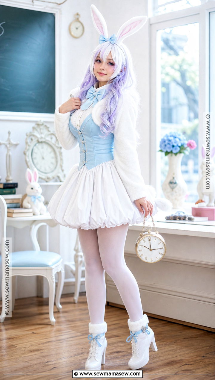 Bunny Blanc Costume With Clock Purse - 35 Ever After High Costumes