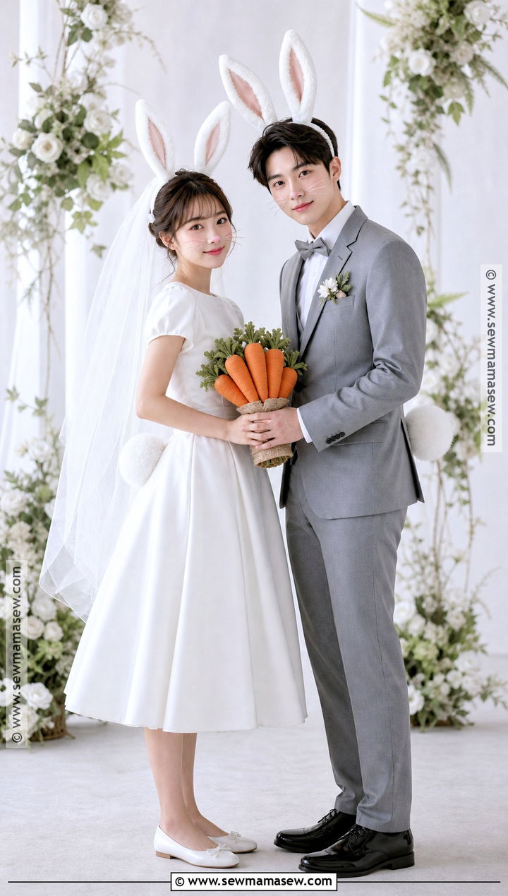 Bunny Bride And Groom Couple Costume - 30 bunny couple costume ideas