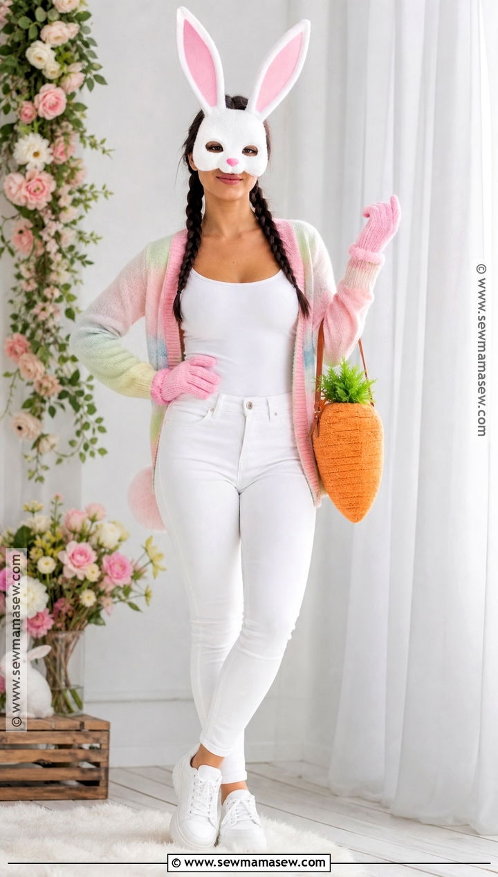 Bunny Halloween Mask Costume - 40 halloween mask ideas