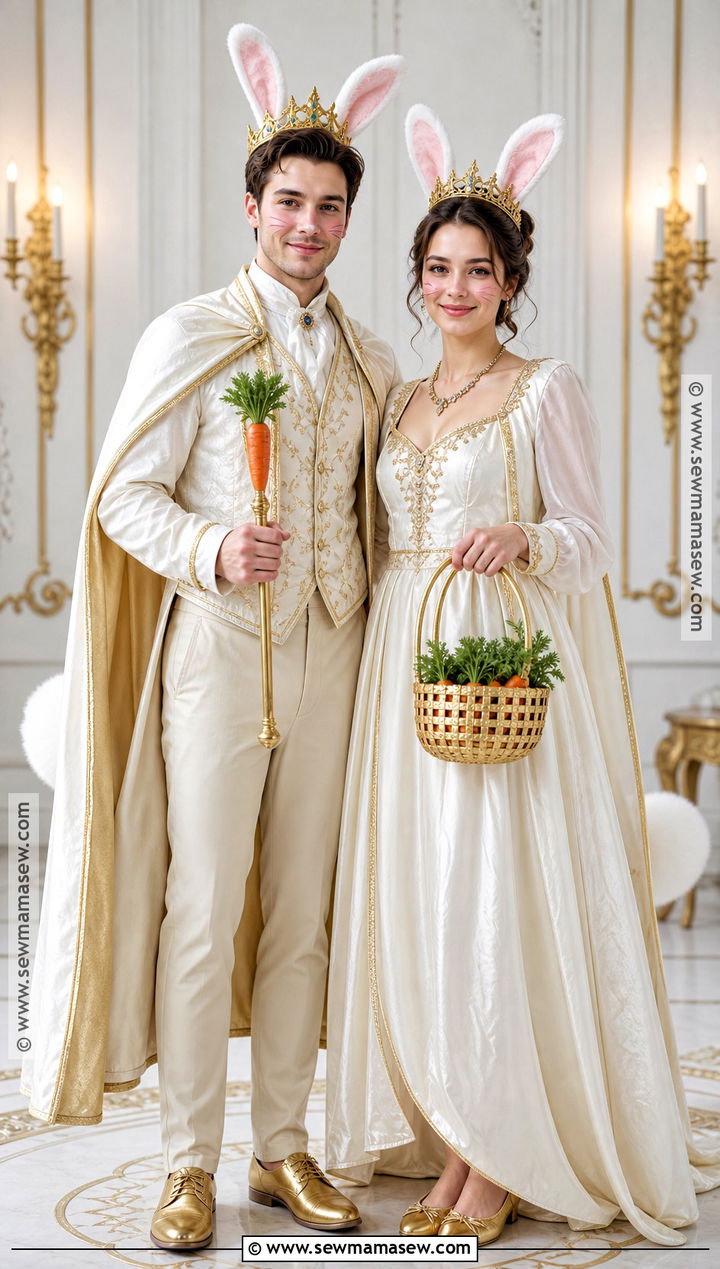 Bunny King And Queen Couple Costume - 30 bunny couple costume ideas