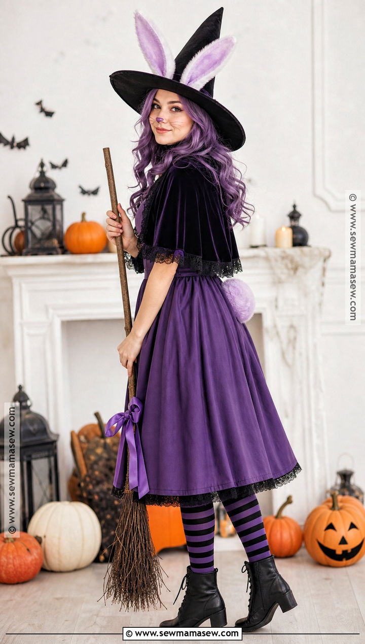 Bunny Witch Costume - 30 Halloween Bunny Costume Ideas