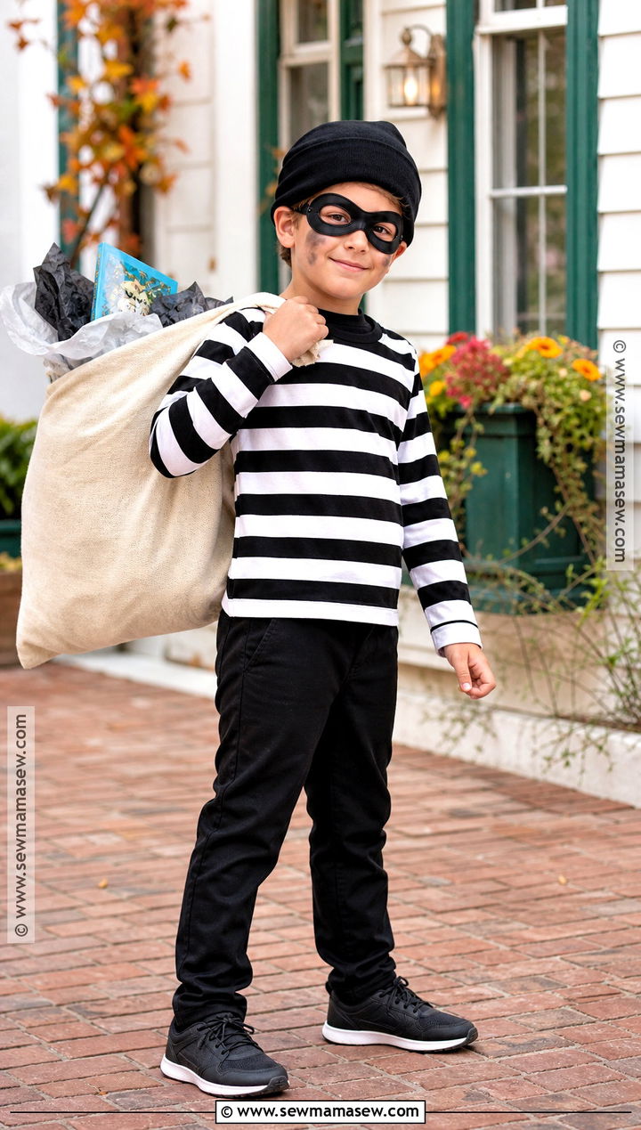 Burglar Bill Costume With Striped Shirt - 30 world book day costumes for boys