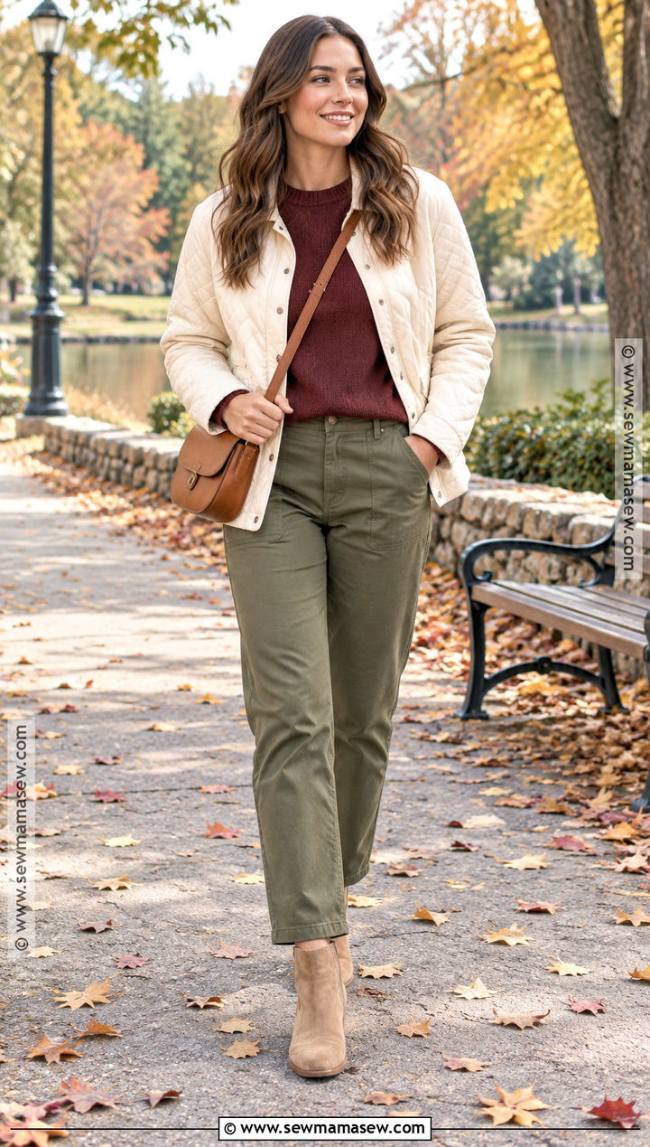 Burgundy And Olive Green Outfit - 25 burgundy fall outfits