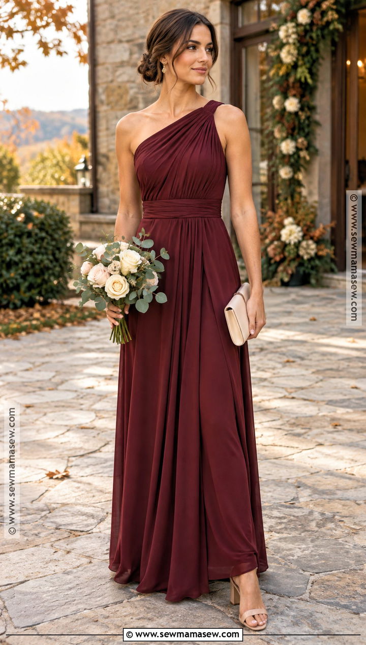 Burgundy Convertible Bridesmaid Dress - 15 Fall Red Bridesmaid Dresses