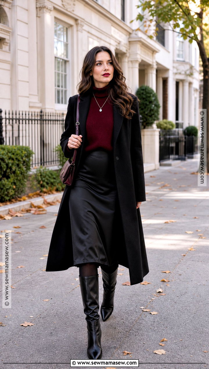 Burgundy Sweater Vampire Outfit - 35 vampire outfit ideas