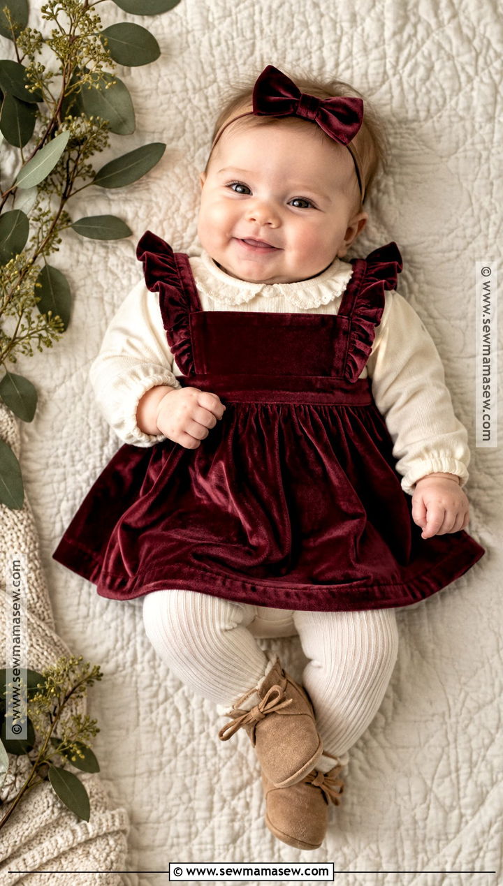 Burgundy Velvet Dress Thanksgiving Outfit - 15 3 month thanksgiving outfit ideas