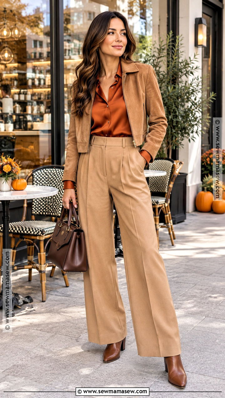 Burnt Orange And Camel Outfit - 15 fall color combinations clothes