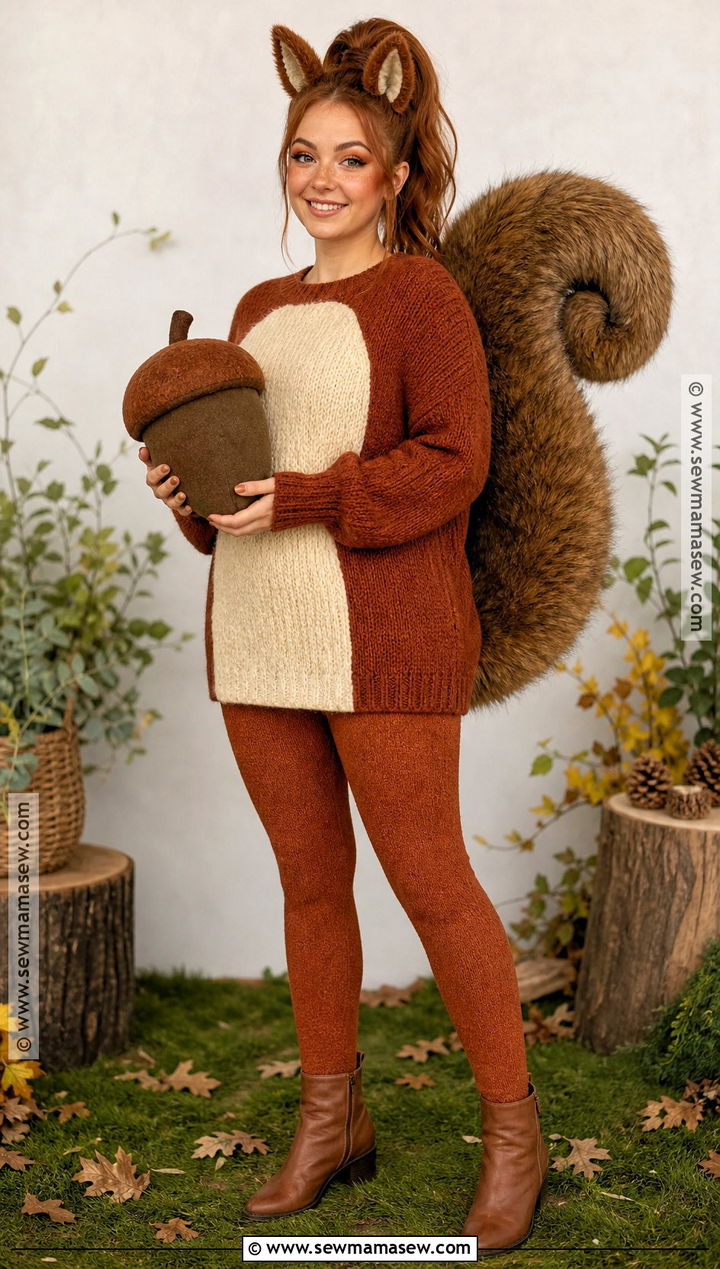 Bushy Tailed Squirrel Costume - 40 animal costume ideas