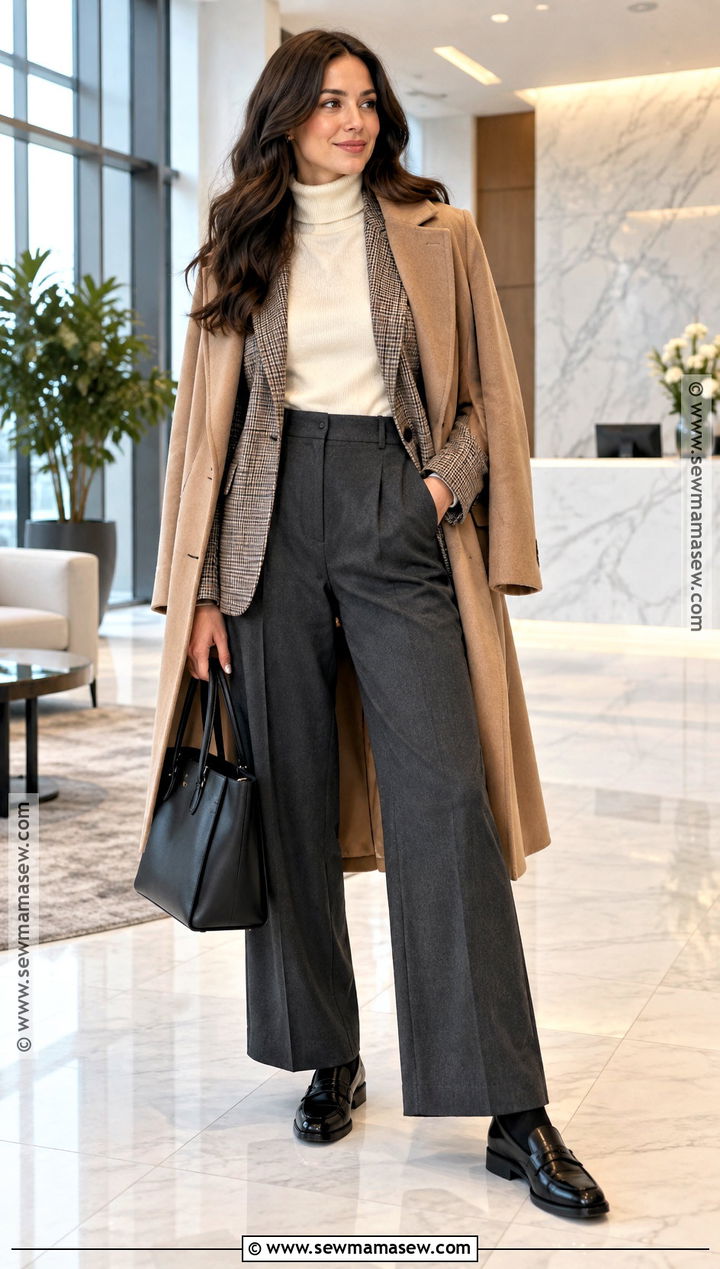 Business Casual Loafers With Wide Leg Trousers - 15 fall winter shoes business casual