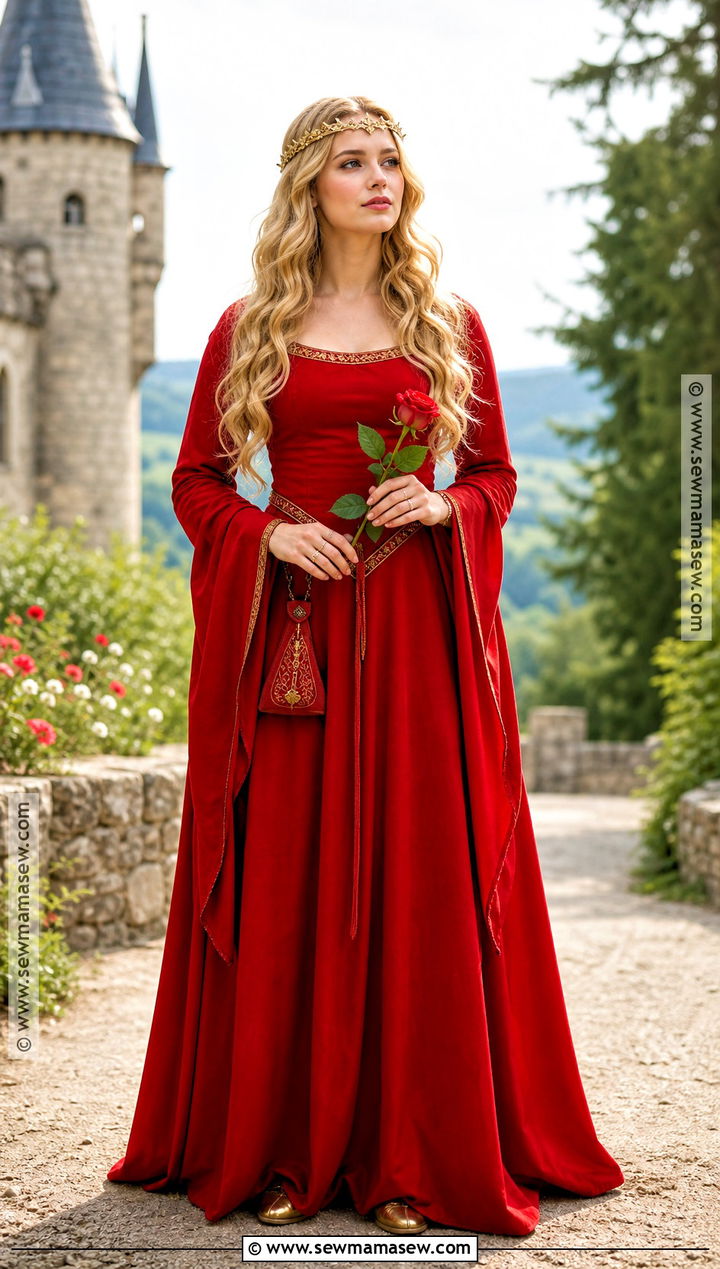 Buttercup Princess Costume With Red Dress - 30 Princess Costume Ideas for Women