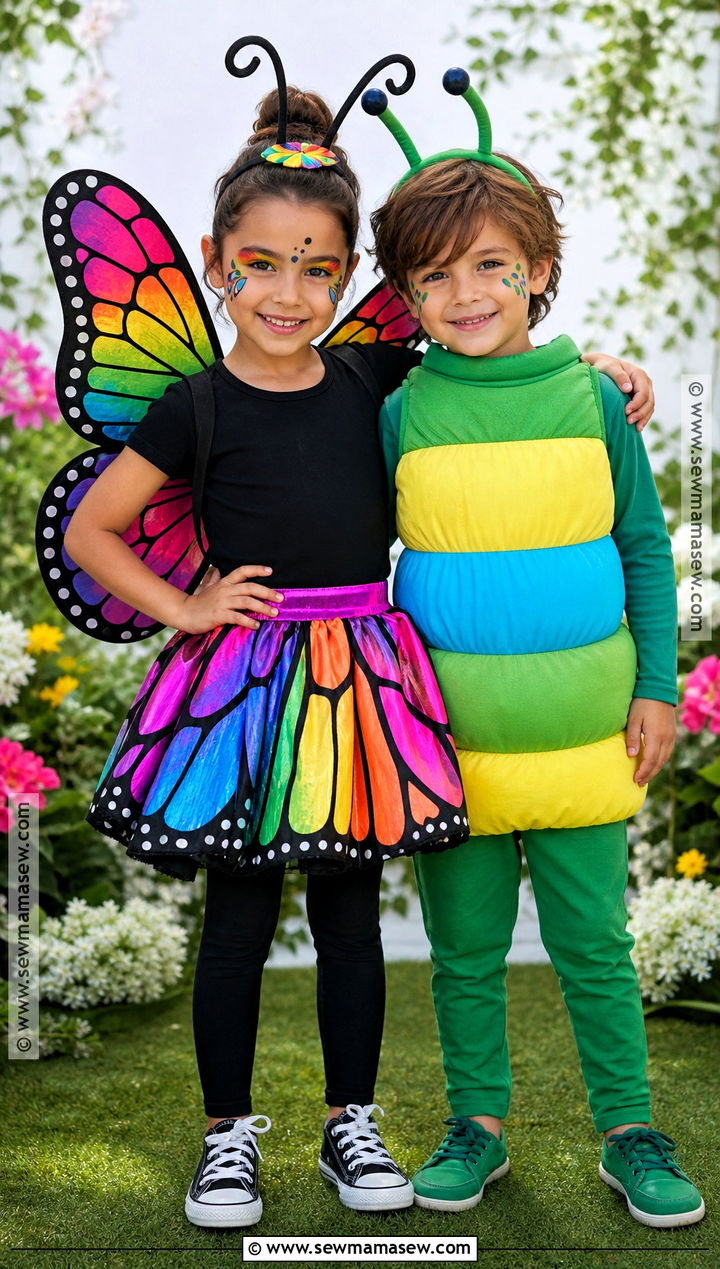 Butterfly And Caterpillar Costume - 35 boy and girl halloween costumes