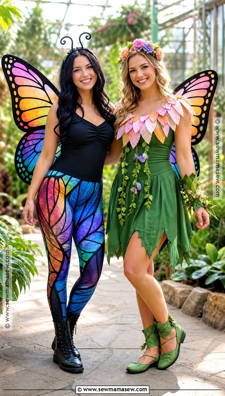 Butterfly And Flower BFF Costume - 35 bff costumes