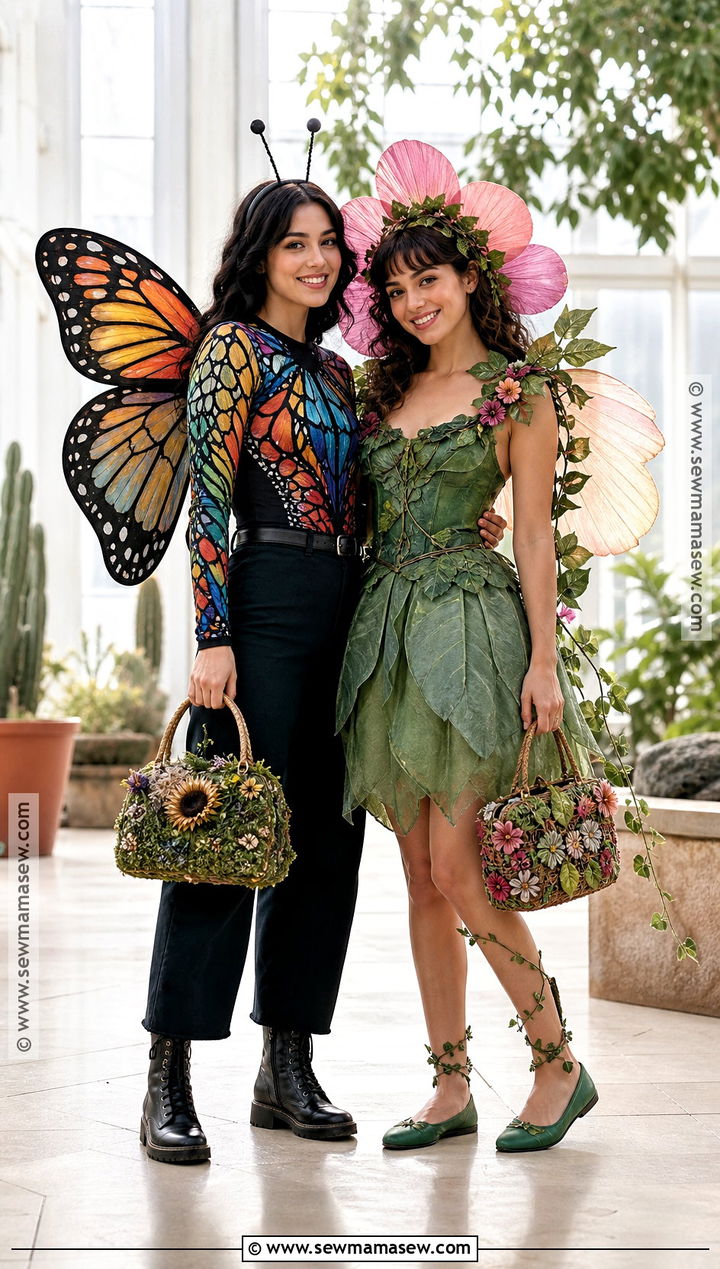 Butterfly And Flower Best Friend Costume - 30 best friends costumes