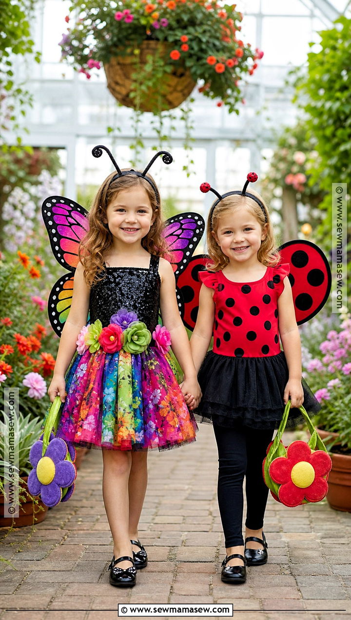 Butterfly And Ladybug Twin Costume - 35 twin costumes