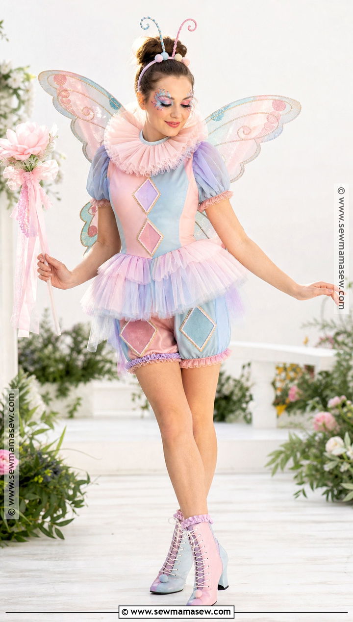 Butterfly Clown Costume - 30 Cute Clown Costume Ideas for Women