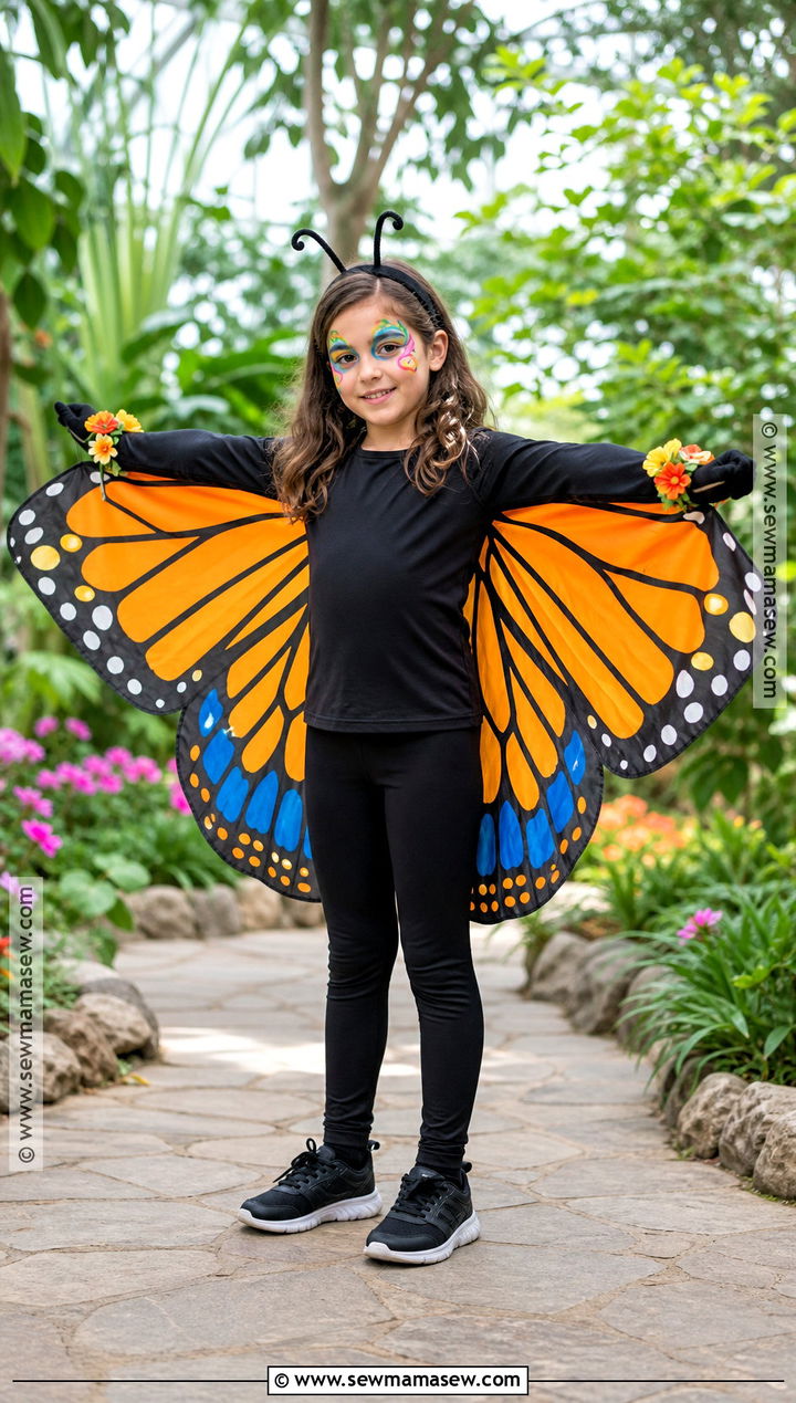 Butterfly Costume With Colorful Wings - 30 best fancy dress costumes for kids