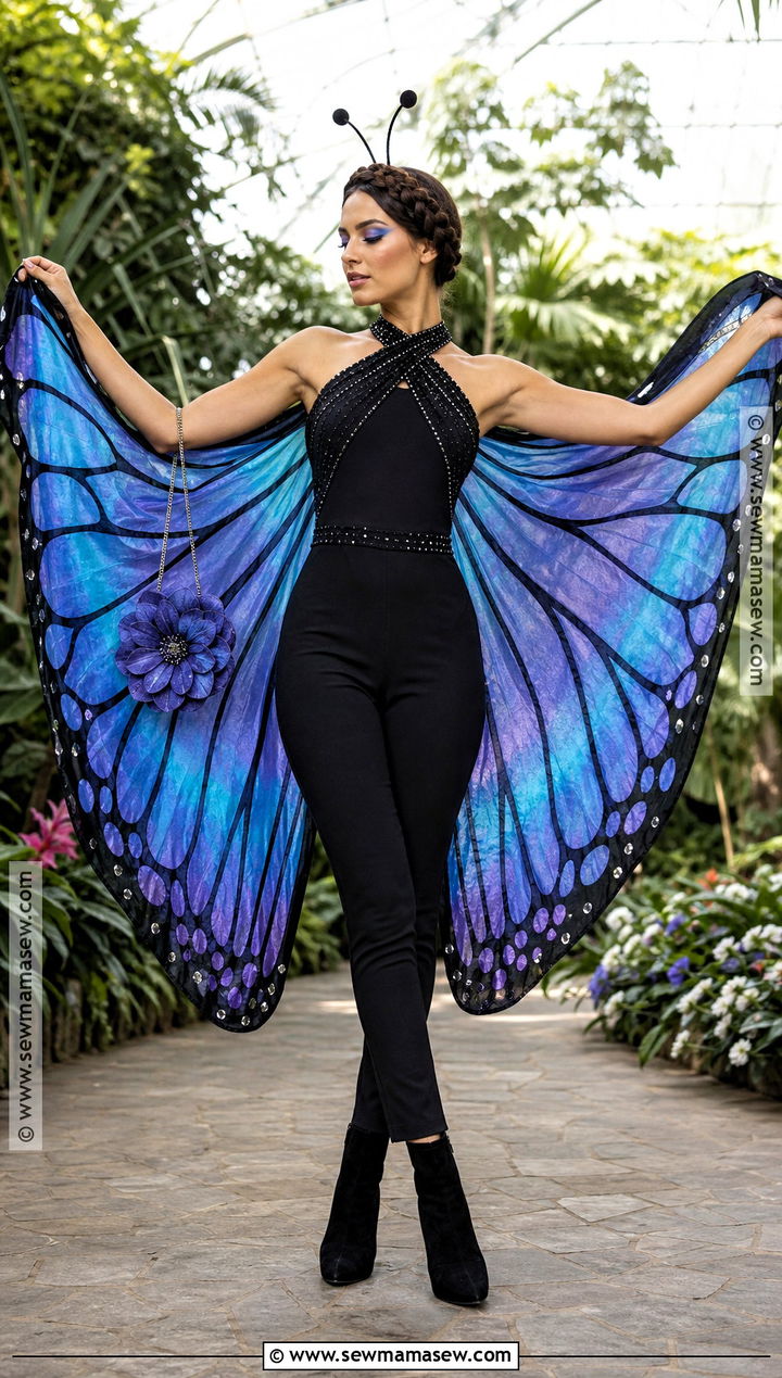 Butterfly Costume With Colorful Wings - 40 halloween costumes for women