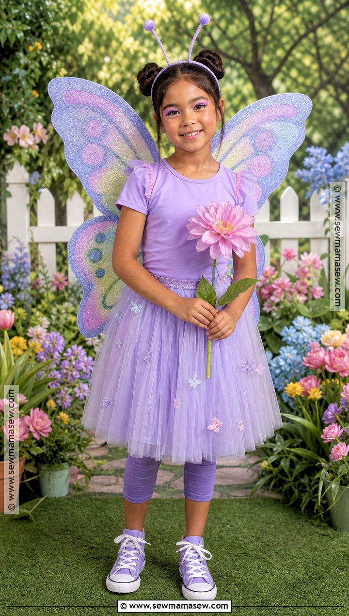 Butterfly Costume With Colorful Wings - 40 school halloween costumes