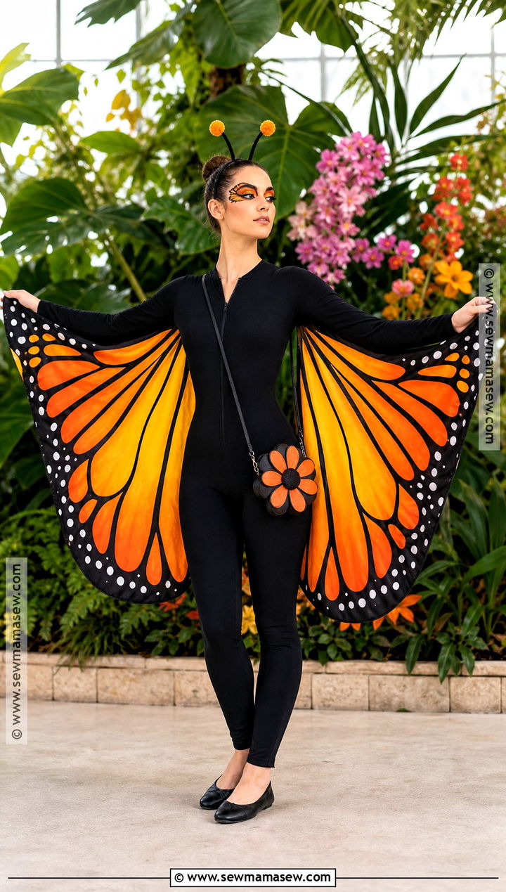 Butterfly Costume With Colorful Wings - 45 women halloween costume ideas