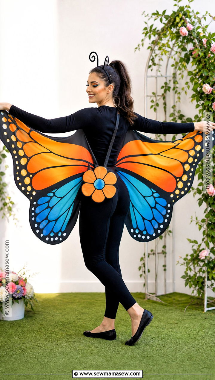Butterfly Costume With Colorful Wings - 30 Costume Ideas For Halloween