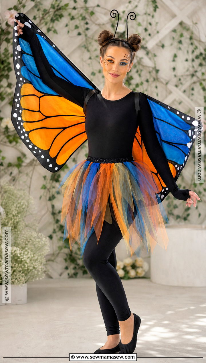 Butterfly Costume With Colorful Wings - 50 halloween costume ideas