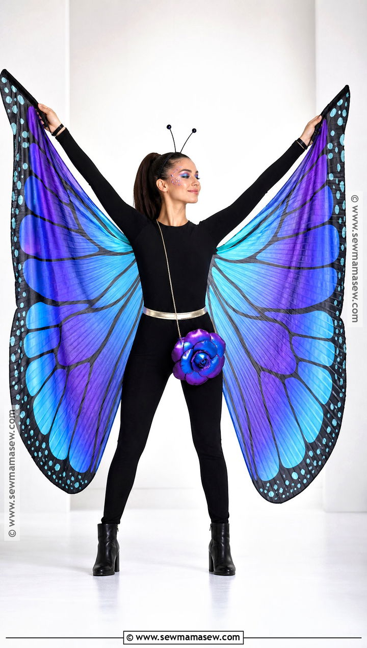Butterfly Costume With Colorful Wings - 50 halloween costumes for women
