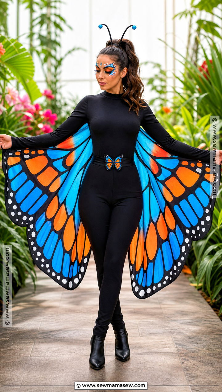Butterfly Costume With Colorful Wings - 30 Fun Halloween Costumes for Women