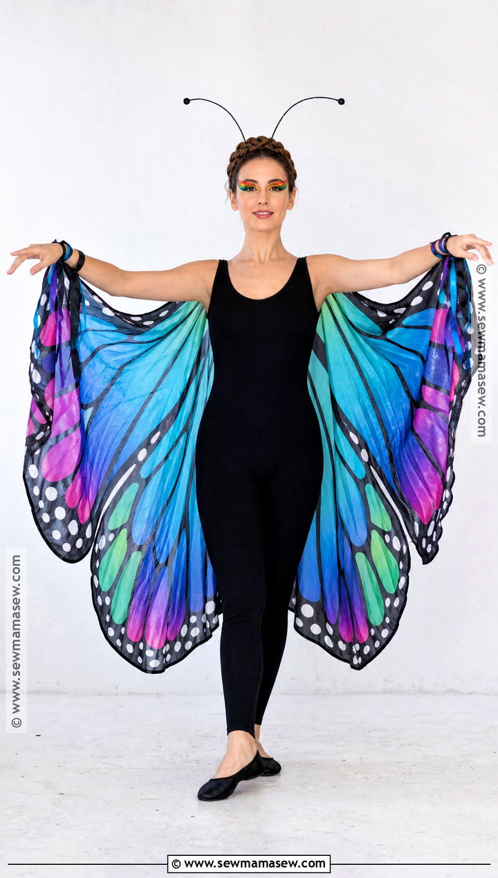 Butterfly Costume With Flowing Wings - 30 Animal Halloween Costumes for Women