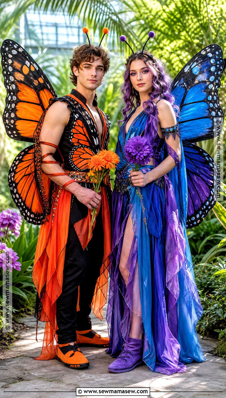 Butterfly Fairy Couple Costume - 30 fairy couple costume ideas